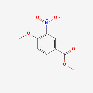 Chemical structure of METHYL 4-METHOXY-3-NITROBENZOATE