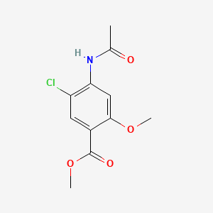Chemical structure of Methyl 4-acetamido-5-chloro-2-methoxybenzoate