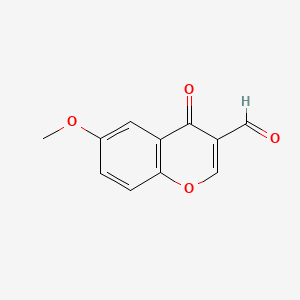 Chemical structure of 6-Methoxychromone-3-carboxaldehyde