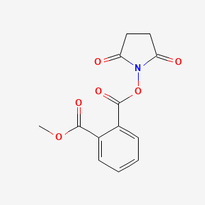 Chemical structure of Methyl 2-[(succinimidooxy)carbonyl]benzoate