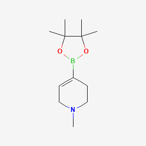 Chemical structure of 1-Methyl-1,2,3,6-tetrahydropyridine-4-boronic acid pinacol ester