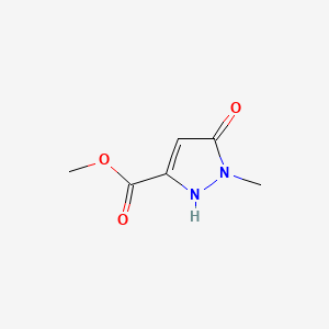 Chemical structure of Methyl 5-hydroxy-1-methyl-1H-pyrazole-3-carboxylate