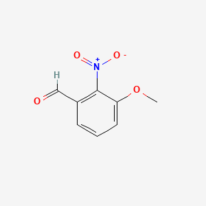 Chemical structure of 3-Methoxy-2-nitrobenzaldehyde