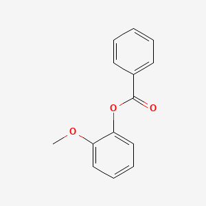 Chemical structure of 2-METHOXYPHENYL BENZOATE
