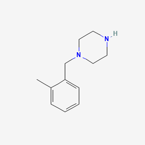 Chemical structure of 1-(2-Methylbenzyl)piperazine