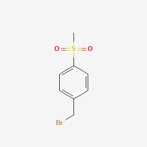 Chemical structure of 4-(Methylsulfonyl)benzyl bromide