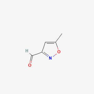 Chemical structure of 5-Methylisoxazole-3-carboxaldehyde