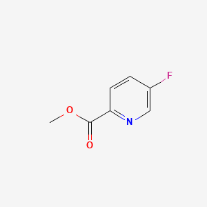 Chemical structure of methyl 5-fluoropyridine-2-carboxylate