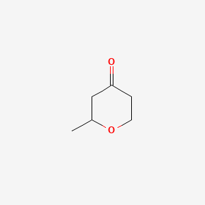Chemical structure of tetrahydro-2-methyl-4H-Pyran-4-one