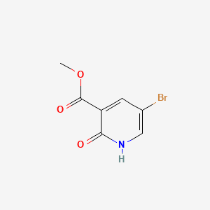 Chemical structure of methyl 5-bromo-2-hydroxypyridine-3-carboxylate