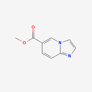 Chemical structure of Methyl imidazo[1,2-a]pyridine-6-carboxylate
