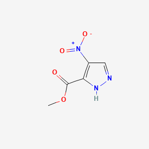 Chemical structure of methyl 4-nitro-1H-pyrazole-5-carboxylate