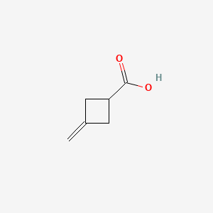 Chemical structure of 3-methylidenecyclobutane-1-carboxylic acid