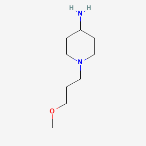 Chemical structure of 1-(3-methoxypropyl)piperidin-4-amine