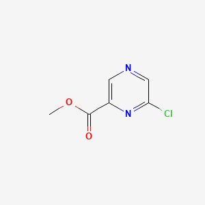 Chemical structure of methyl 6-chloropyrazine-2-carboxylate