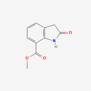 Chemical structure of Methyl 2-oxoindoline-7-carboxylate