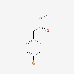 Chemical structure of 4-Bromophenyl acetic acid methyl ester