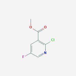 Chemical structure of Methyl 2-Chloro-5-Fluoronicotinate
