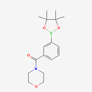 Chemical structure of 3-(4-Morpholinylcarbonyl)phenylboronic acid pinacol ester