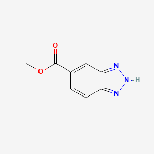 Chemical structure of Methyl 1H-1,2,3-benzotriazole-5-carboxylate