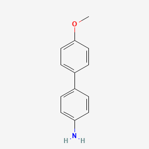 Chemical structure of 4-(4-Methoxyphenyl)aniline