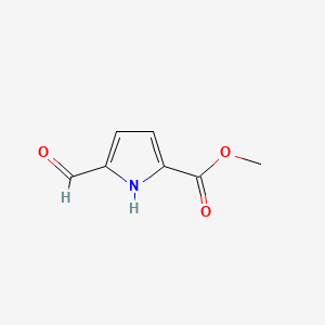 Chemical structure of Methyl 5-formylpyrrole-2-carboxylate