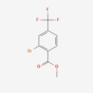 Chemical structure of Methyl 2-bromo-4-(trifluoromethyl)benzoate