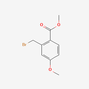 Chemical structure of Methyl 2-(bromomethyl)-4-methoxybenzoate