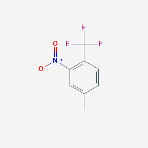 Chemical structure of 4-Methyl-2-nitro-1-(trifluoromethyl)benzene