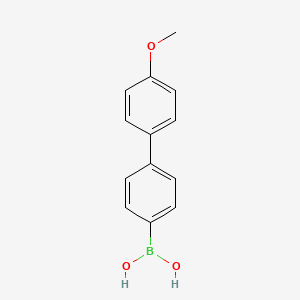 Chemical structure of 4'-Methoxybiphenyl-4-ylboronic acid