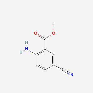 Chemical structure of 2-Amino-5-cyanobenzoic acid methyl ester