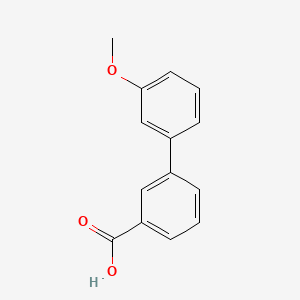 Chemical structure of 3'-Methoxybiphenyl-3-carboxylic acid