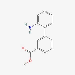 Chemical structure of Methyl 3-(2-aminophenyl)benzoate