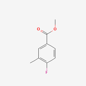 Chemical structure of Methyl 4-fluoro-3-methylbenzoate