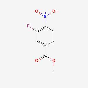 Chemical structure of Methyl 3-fluoro-4-nitrobenzoate