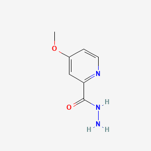 Chemical structure of 4-Methoxy-pyridine-2-carboxylic acid hydrazide
