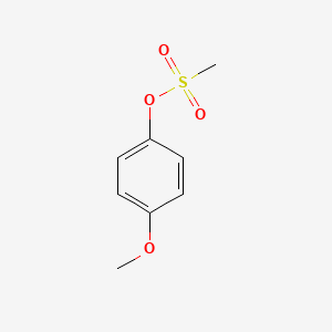 Chemical structure of 4-Methoxyphenyl mesylate