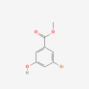 Chemical structure of Methyl 3-bromo-5-hydroxybenzoate