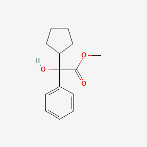 Chemical structure of Methyl cyclopentylmandelate