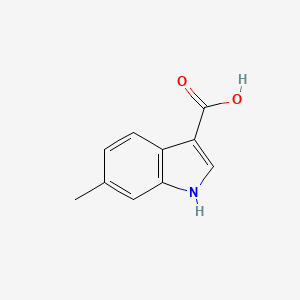 Chemical structure of 6-Methyl-1H-indole-3-carboxylic acid