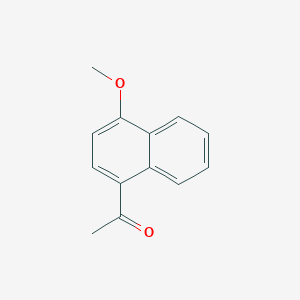 Chemical structure of 1-(4-Methoxynaphthalen-1-yl)ethanone