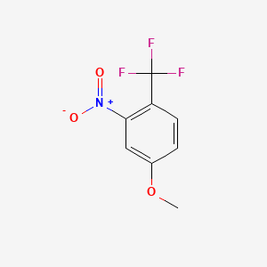 Chemical structure of 4-Methoxy-2-nitro-1-(trifluoromethyl)benzene