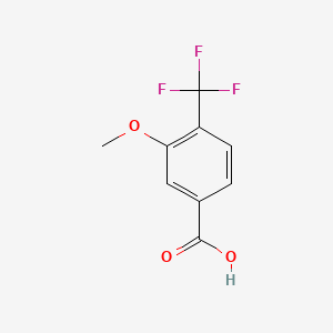 Chemical structure of 3-Methoxy-4-(trifluoromethyl)benzoic acid