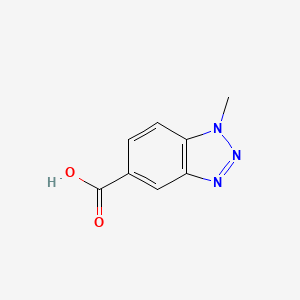 Chemical structure of 1-Methylbenzotriazole-5-carboxylic acid