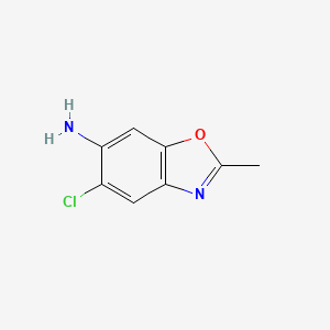 Chemical structure of 2-Methyl-5-chloro-6-benzoxazolamine