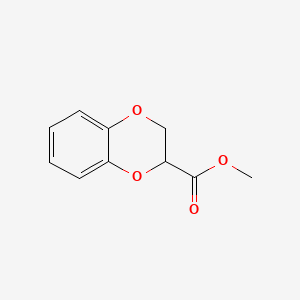 Chemical structure of Methyl 1,4-benzodioxan-2-carboxylate