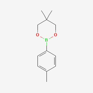 Chemical structure of 4-Methylphenylboronic acid neopentyl ester