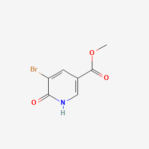 Chemical structure of Methyl 5-bromo-6-hydroxynicotinate