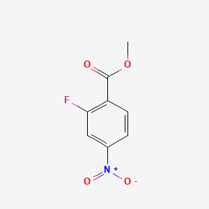 Chemical structure of Methyl 2-fluoro-4-nitrobenzoate