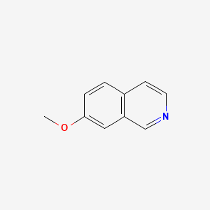 Chemical structure of 7-Methoxyisoquinoline
